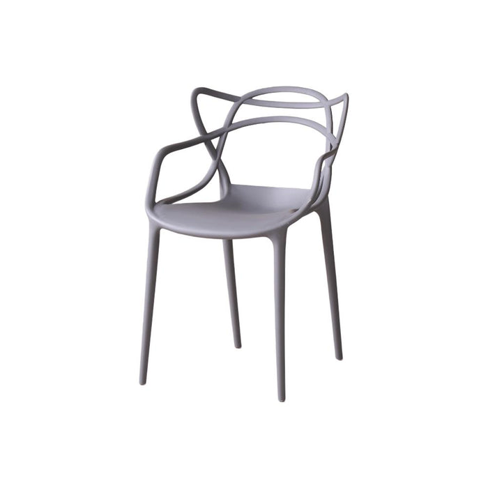 Silla Palermo, Color Gris, Con espaldar y diseño Moderno
