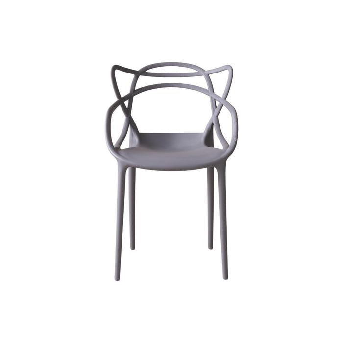 Silla Palermo, Color Gris, Con espaldar y diseño Moderno