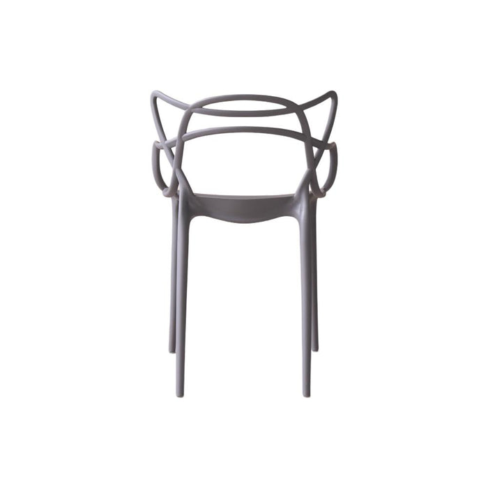 Silla Palermo, Color Gris, Con espaldar y diseño Moderno