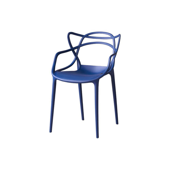 Silla Palermo, Color Azul, Con espaldar y diseño Moderno