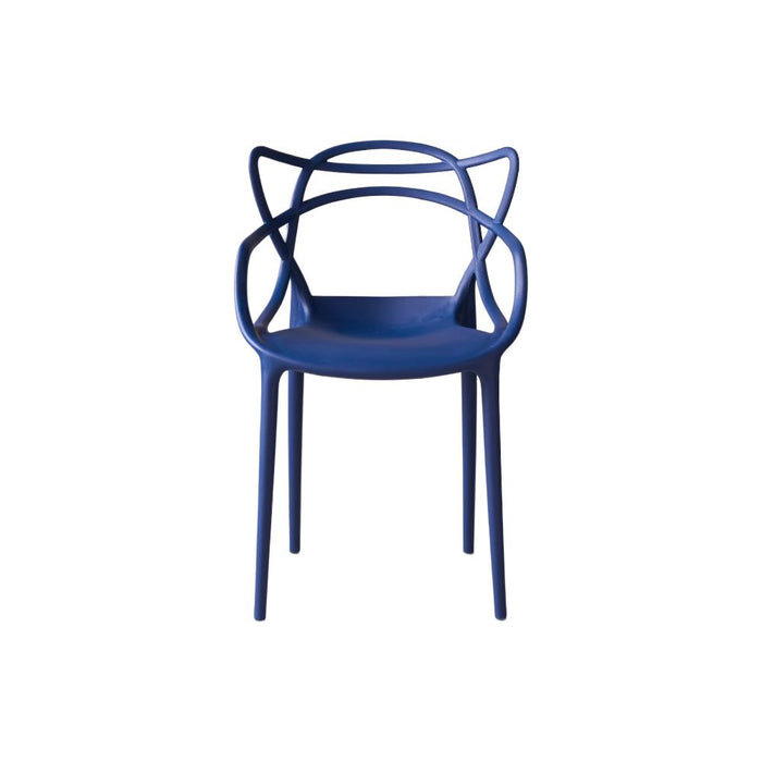 Silla Palermo, Color Azul, Con espaldar y diseño Moderno