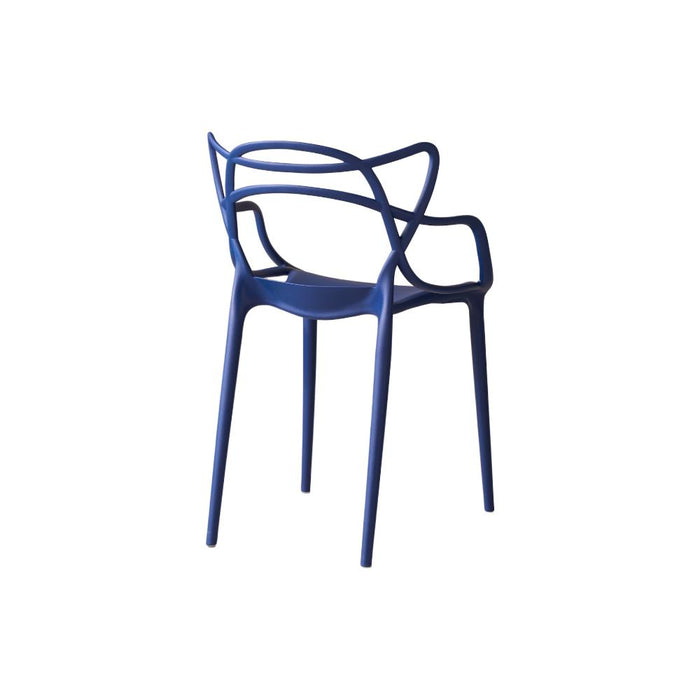 Silla Palermo, Color Azul, Con espaldar y diseño Moderno