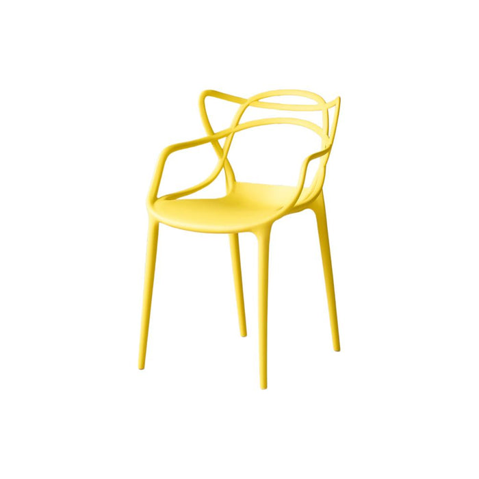 Silla Palermo, Color Amarillo, Con espaldar y diseño Moderno