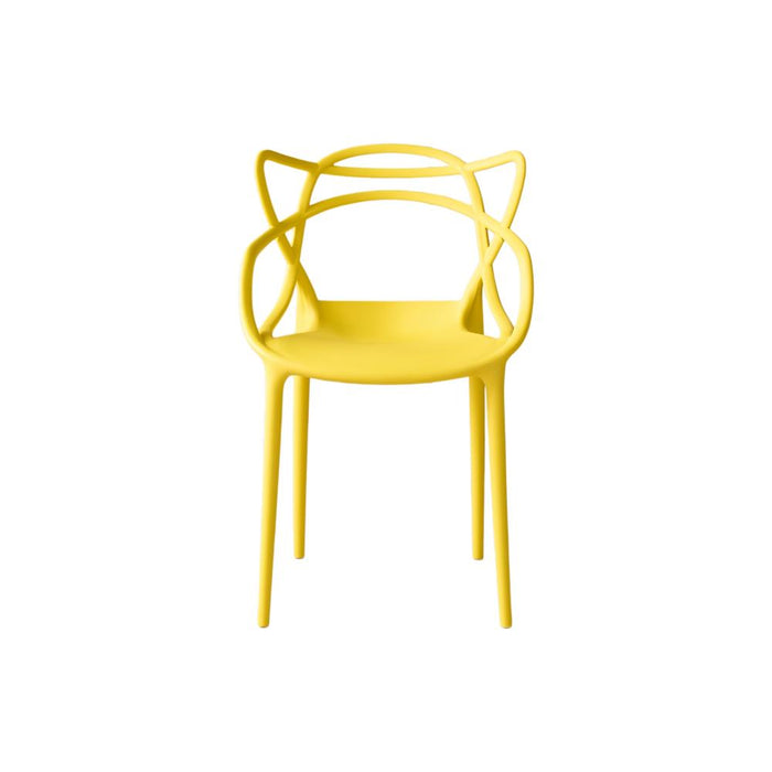 Silla Palermo, Color Amarillo, Con espaldar y diseño Moderno