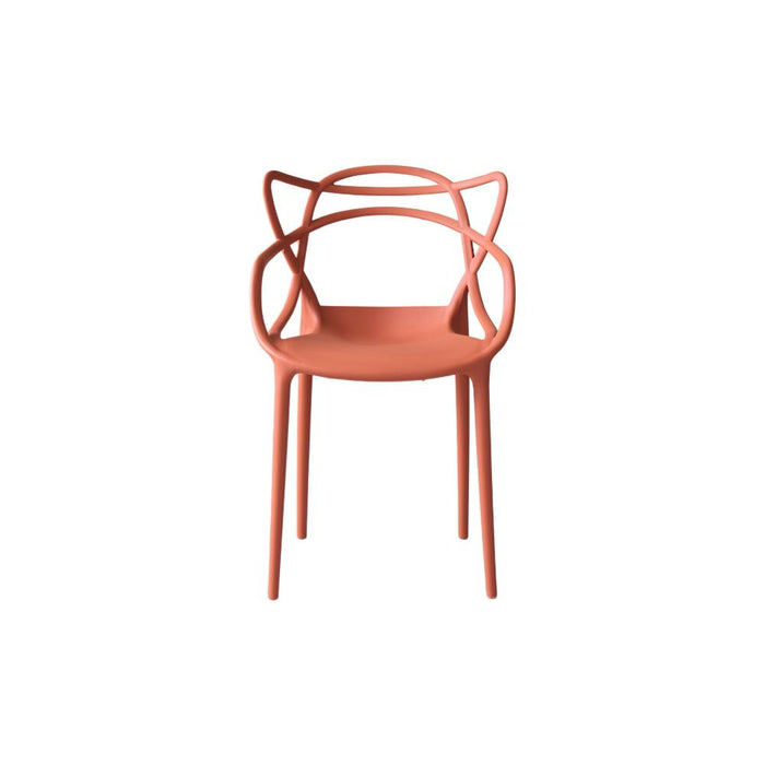 Silla Palermo, Color Terracota, Con espaldar y diseño Moderno