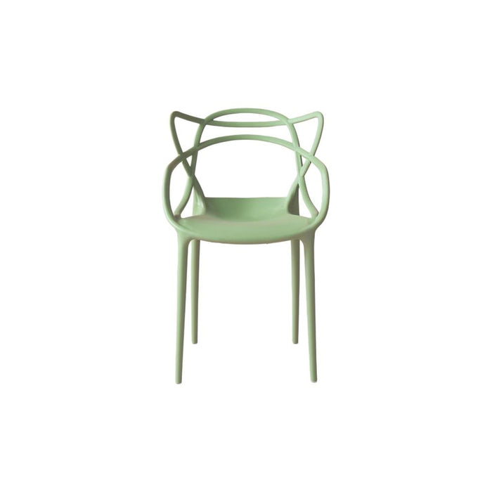 Silla Palermo, Verde Claro, Con espaldar y diseño Moderno
