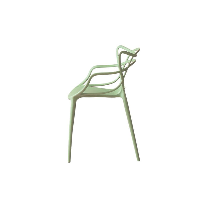Silla Palermo, Verde Claro, Con espaldar y diseño Moderno