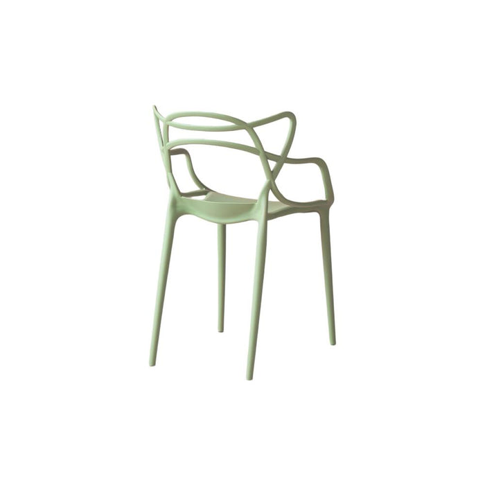 Silla Palermo, Verde Claro, Con espaldar y diseño Moderno