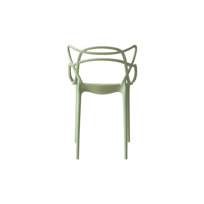 Silla Palermo, Verde Claro, Con espaldar y diseño Moderno