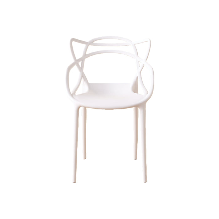 Silla Palermo, Color Blanco, Con espaldar y diseño Moderno