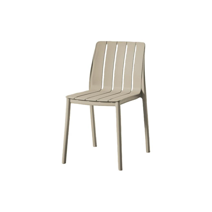 Silla Alice, Taupe, Con espaldar y diseño minimalista