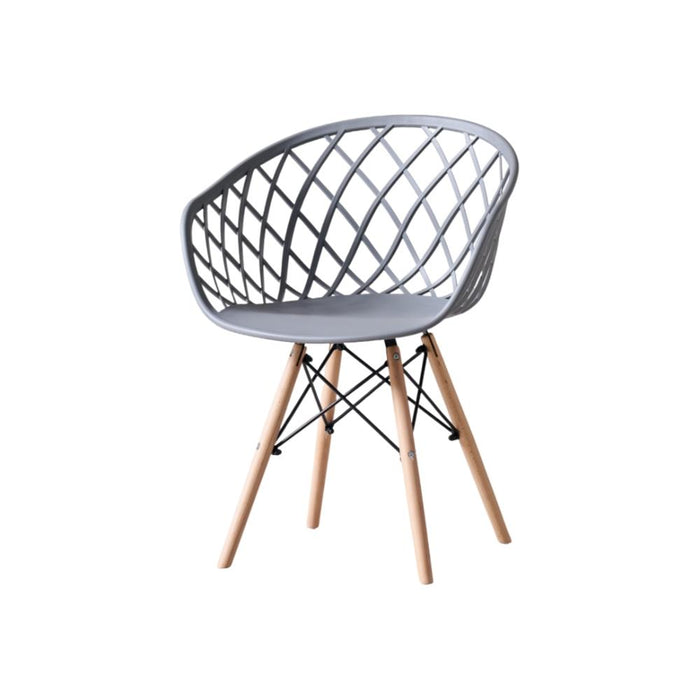 Silla Oasis con Brazos, Color Gris, Con espaldar