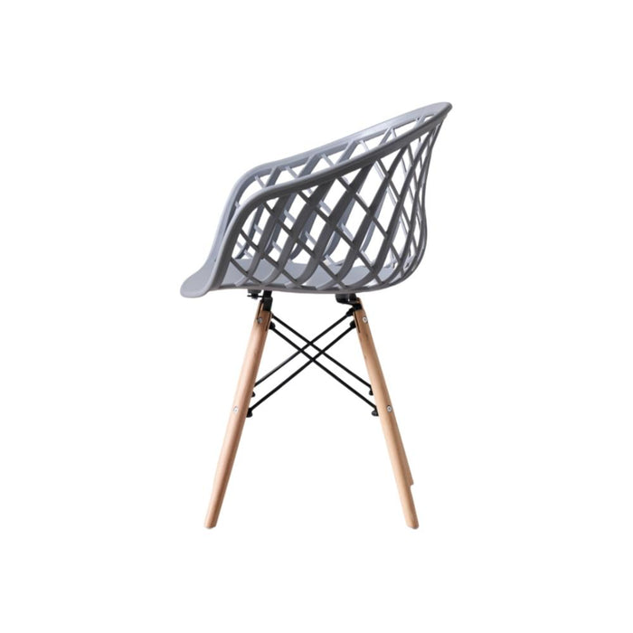 Silla Oasis con Brazos, Color Gris, Con espaldar