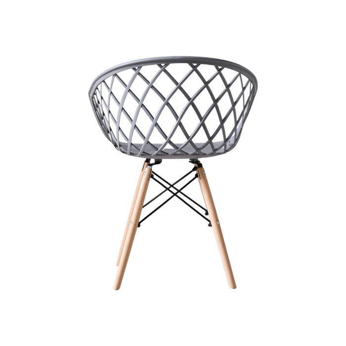 Silla Oasis con Brazos, Color Gris, Con espaldar