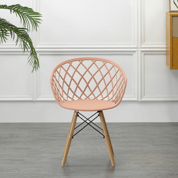 Silla Oasis con Brazos, Color Mandarina, con Espaldar