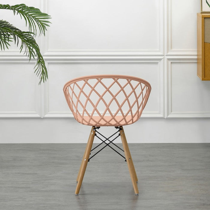 Silla Oasis con Brazos, Color Mandarina, con Espaldar