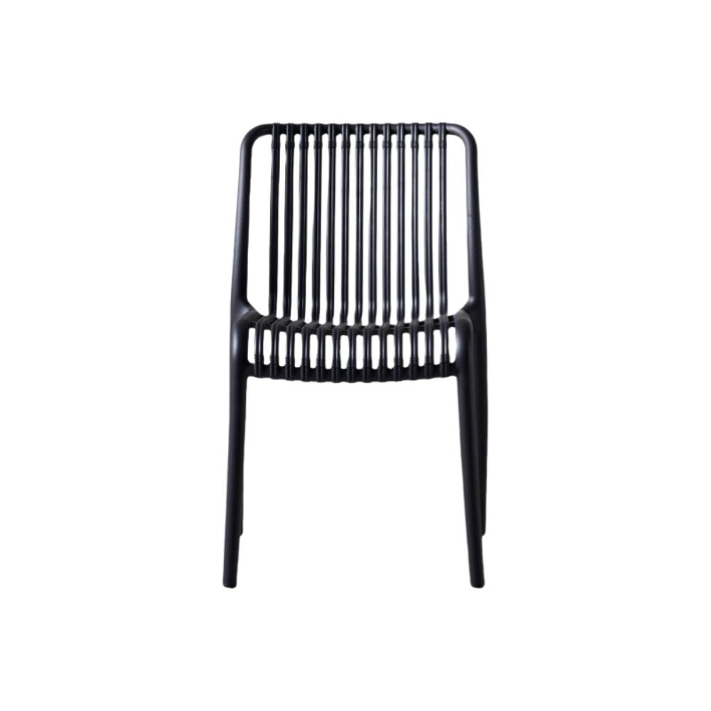 Silla Terra, Color Negro, Con espaldar