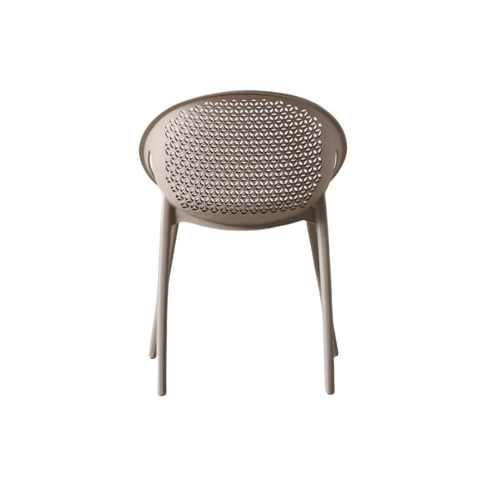 Silla Selva Con Brazos, Color Taupe, Con espaldar