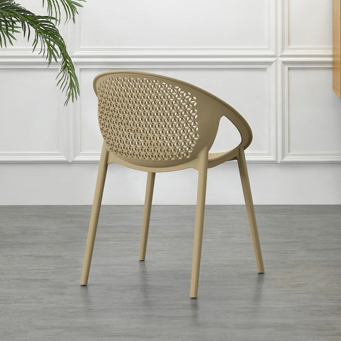 Silla Selva con Brazos, Color Khaki, con Espaldar