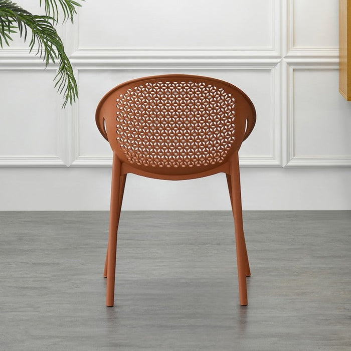 Silla Selva con Brazos, Color Terracota, con Espaldar