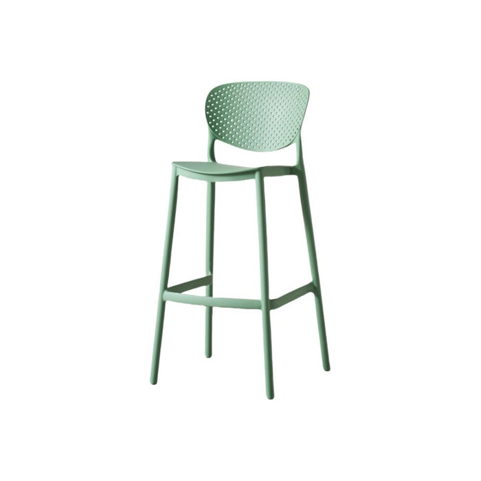 Silla para Bar Rio, Color Verde Olivo, Diseño Moderno