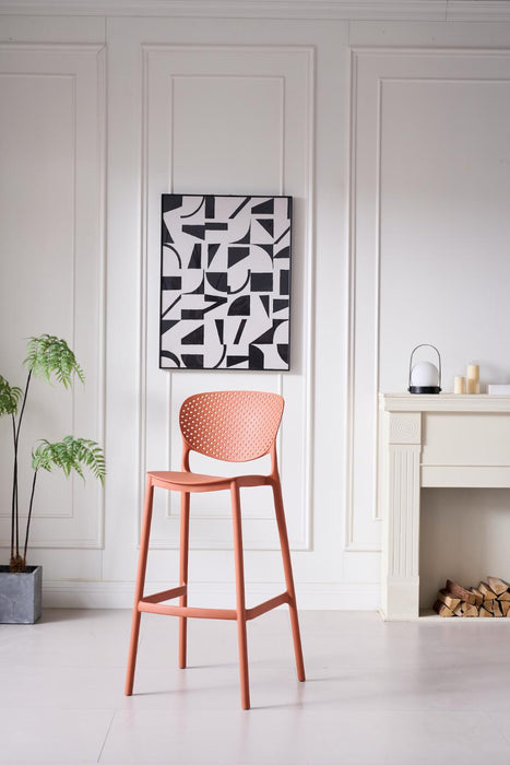 Butaco Alto Rio, Color Terracota, Diseño Moderno