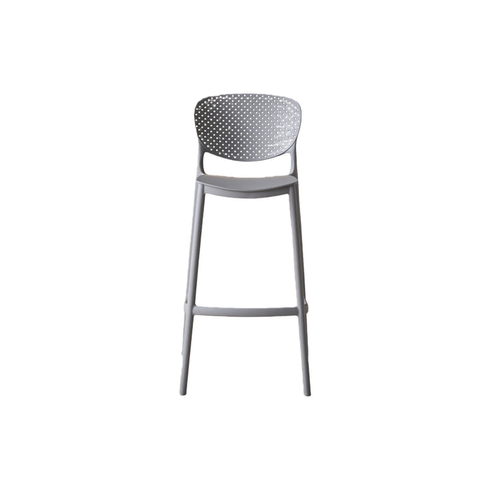 Silla para Bar Rio, Color Gris Oscuro, Diseño Moderno