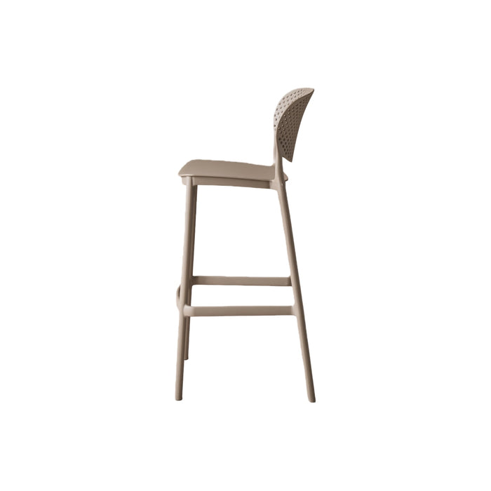 Silla para Bar Rio, Color Taupe, Diseño Moderno