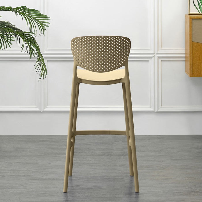 Silla para Bar Río, Color Khaki, Diseño Moderno