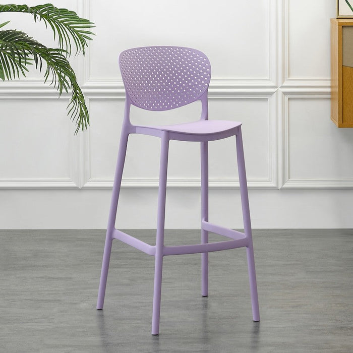 Silla para Bar Río, Color Lila, Diseño Moderno