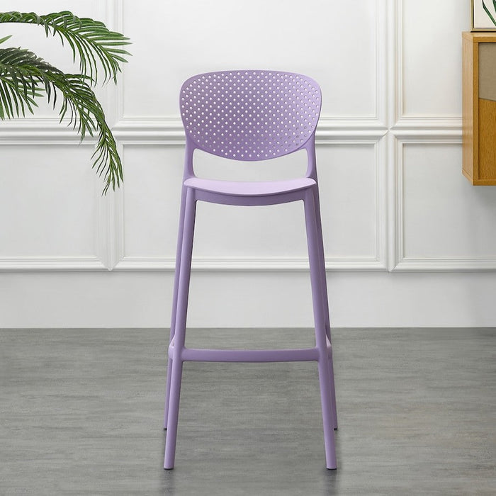 Silla para Bar Río, Color Lila, Diseño Moderno