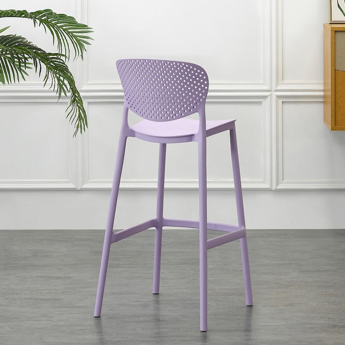 Silla para Bar Río, Color Lila, Diseño Moderno