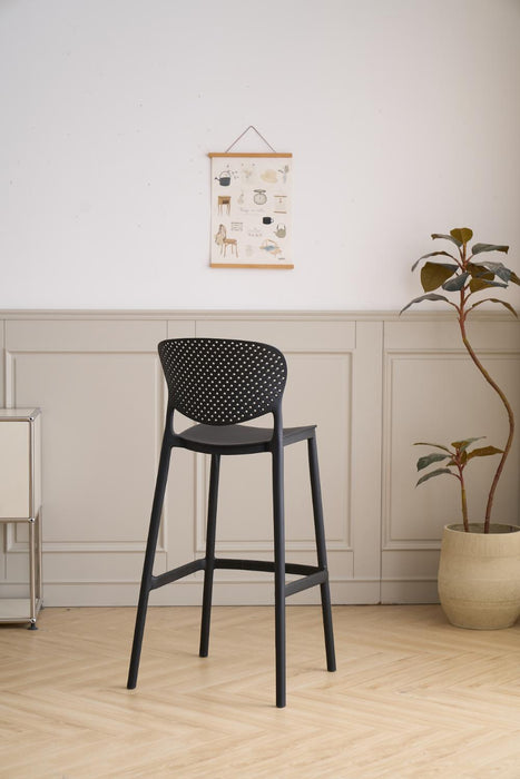 Butaco Alto Rio, Color Negro, Diseño Moderno