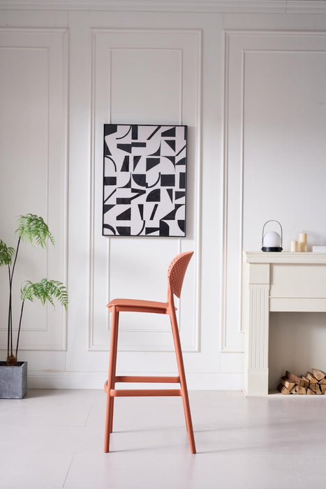 Butaco Alto Rio, Color Terracota, Diseño Moderno