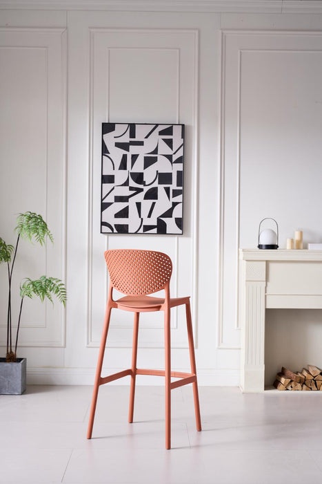 Butaco Alto Rio, Color Terracota, Diseño Moderno