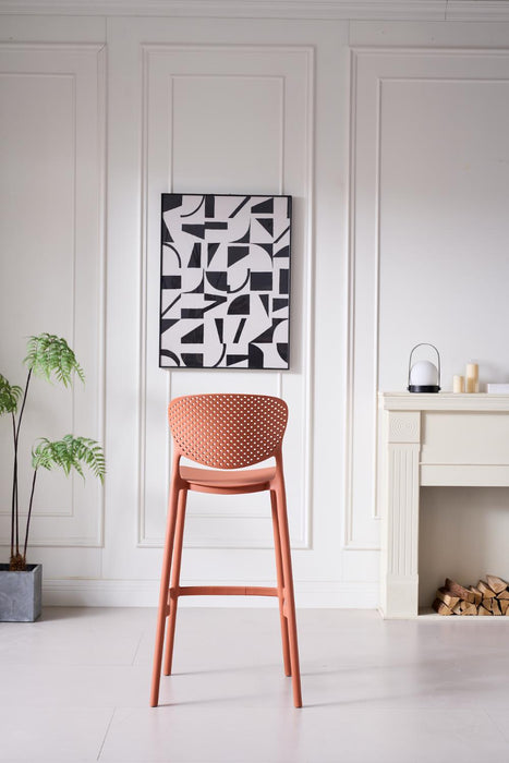 Butaco Alto Rio, Color Terracota, Diseño Moderno