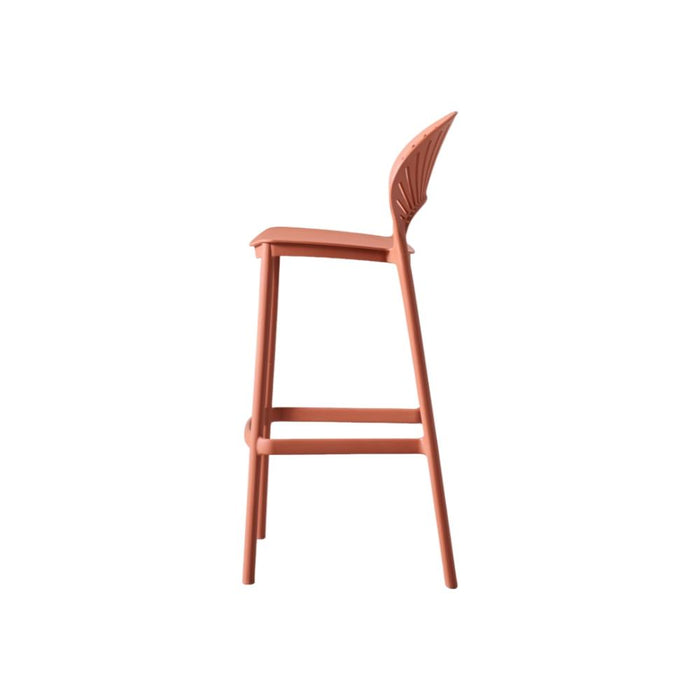 Silla para Bar Paraiso, Color Terracota, Diseño moderno