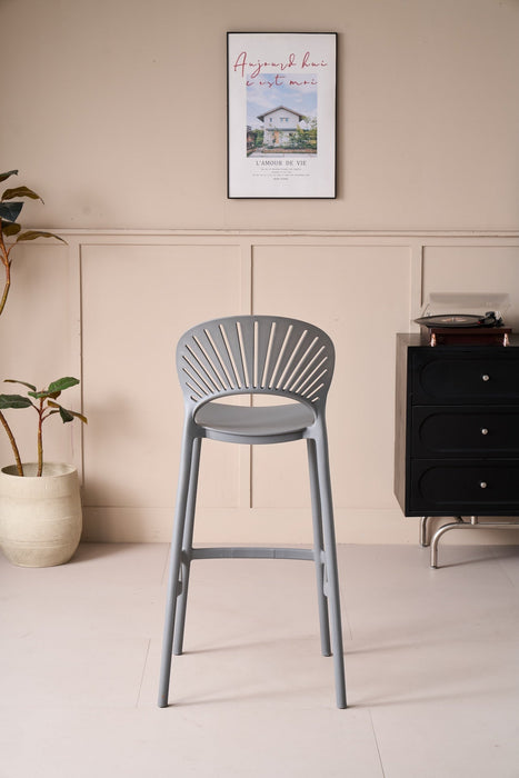 Silla para Bar Paraiso, Color Gris Oscuro, Diseño moderno