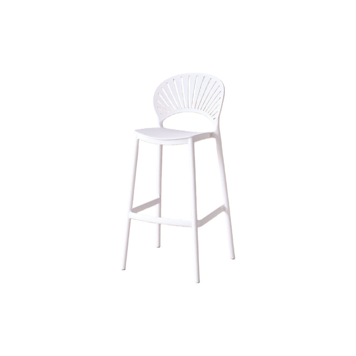 Silla para Bar Paraiso, Color Blanco, Diseño moderno