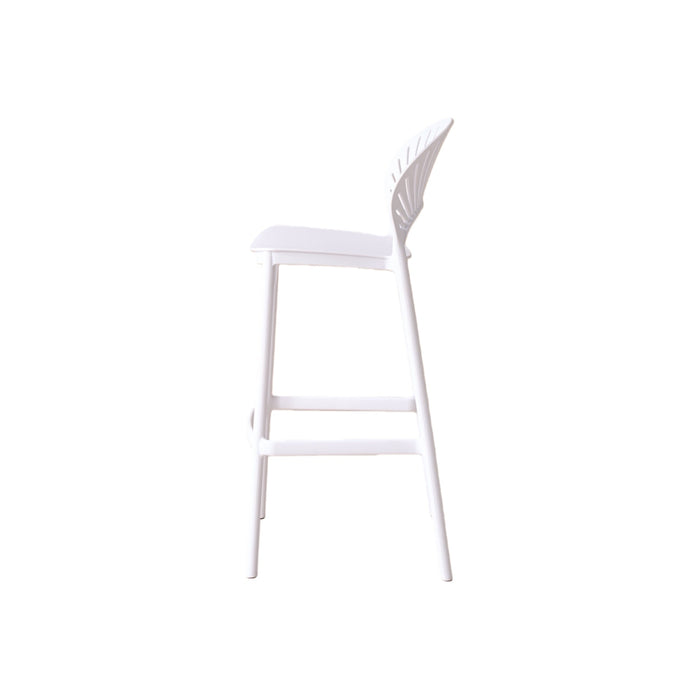 Silla para Bar Paraiso, Color Blanco, Diseño moderno