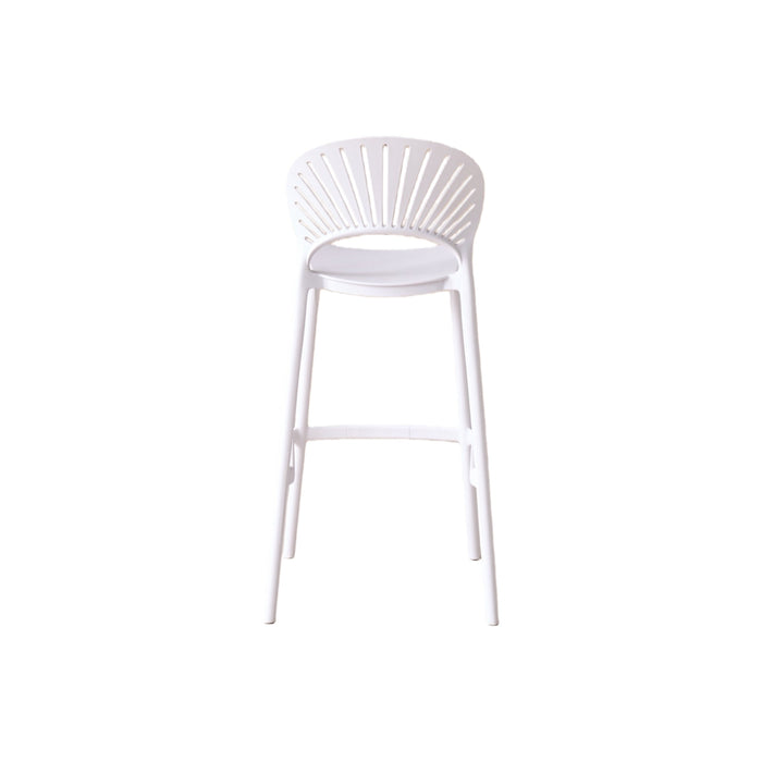 Silla para Bar Paraiso, Color Blanco, Diseño moderno