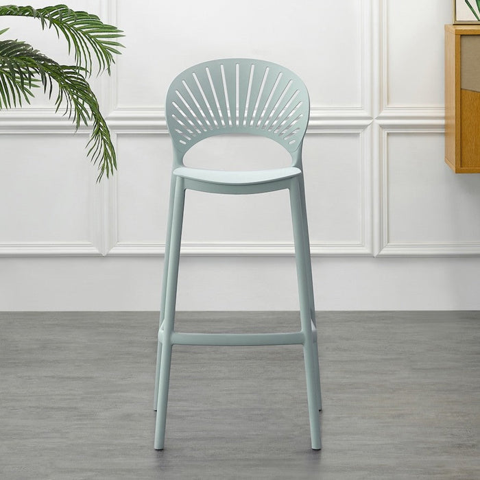 Silla para Bar Paraíso, Color Azul Claro, Diseño Moderno