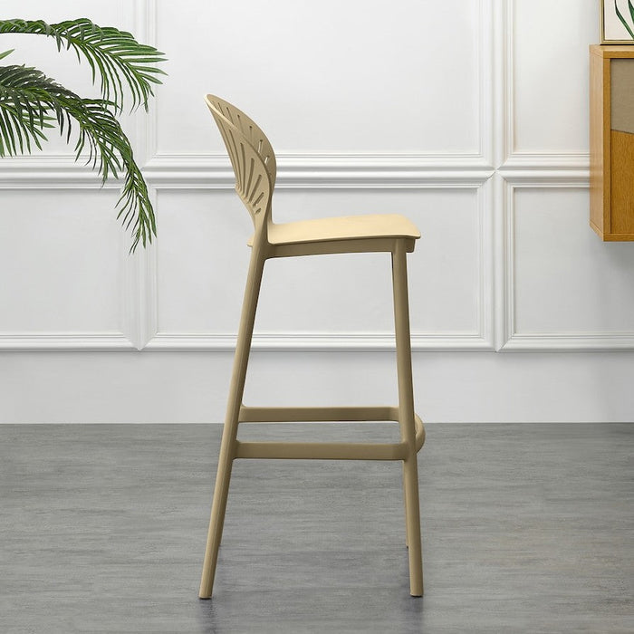 Silla para Bar Paraíso, Color Khaki, Diseño Moderno