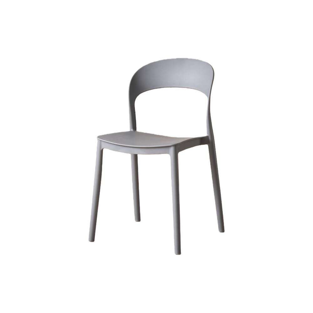 Silla Sevilla, Color Gris, Con espaldar liso y diseño minimalista