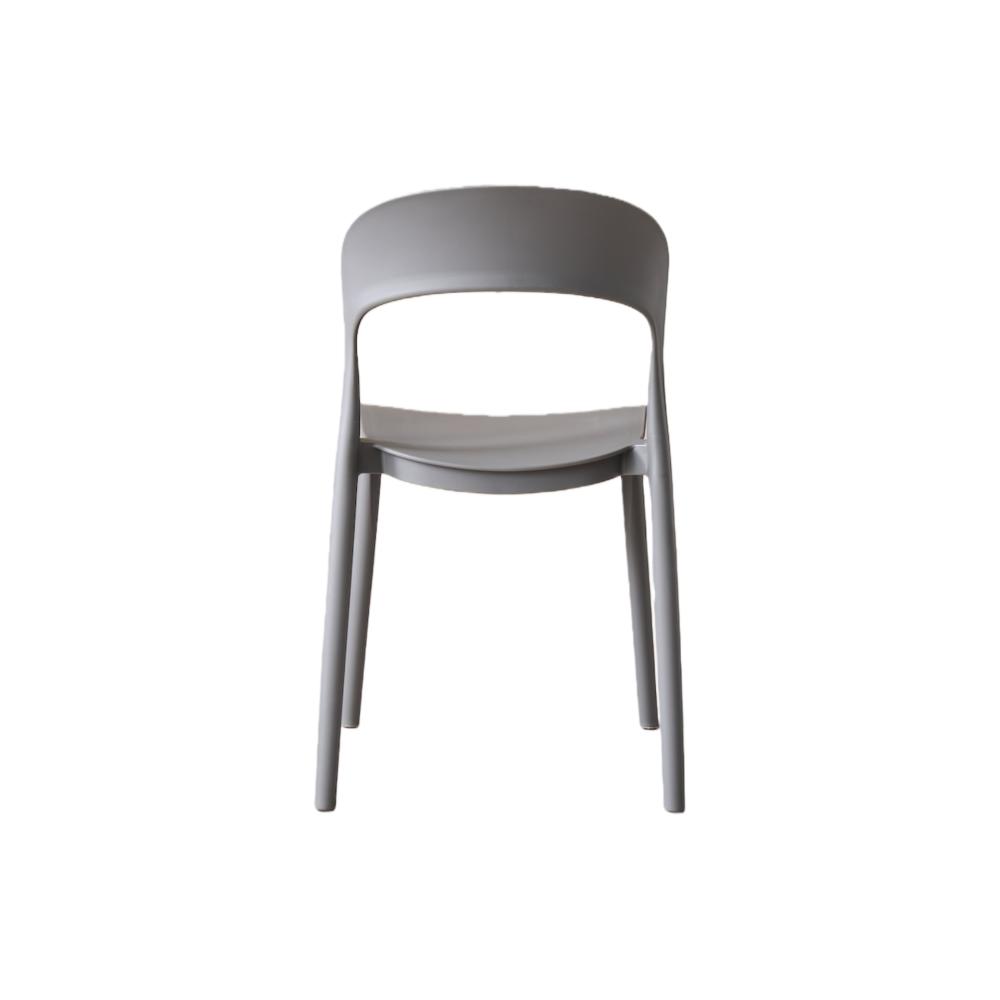 Silla Sevilla, Color Gris, Con espaldar liso y diseño minimalista