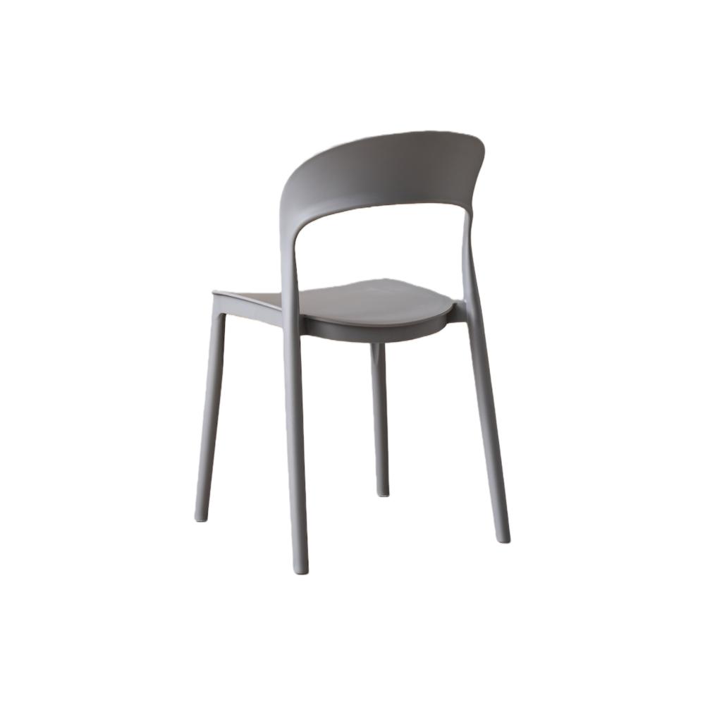 Silla Sevilla, Color Gris, Con espaldar liso y diseño minimalista
