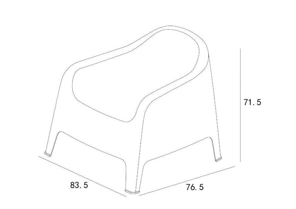 Silla Launge Sun, Verdematcha, cómoda para terraza o jardín