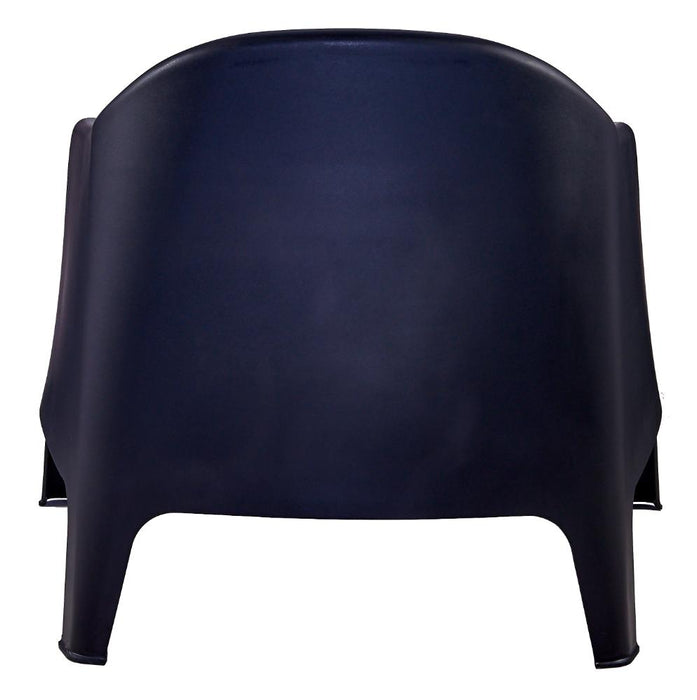 Silla Launge Sun, Negro, cómoda para terraza o jardín