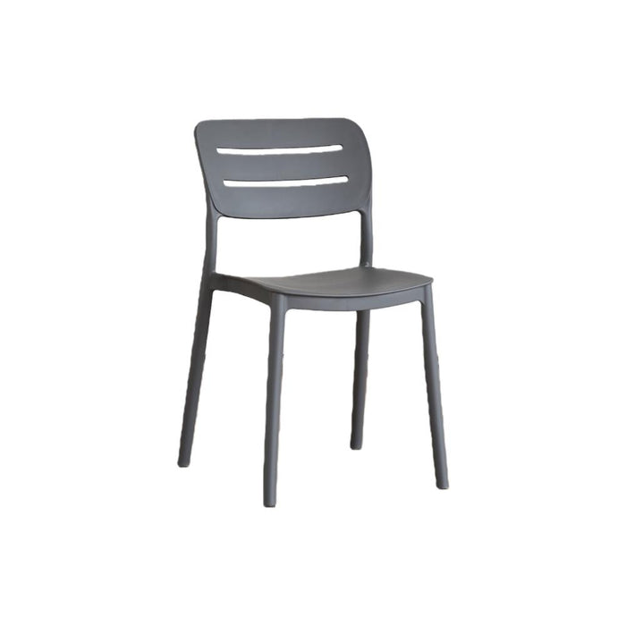 Silla Harriman, Gris Oscuro, Con medio espaldar y diseño minimalista