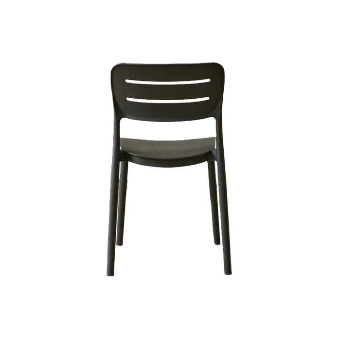 Silla Harriman, Negro, Con medio espaldar y diseño minimalista